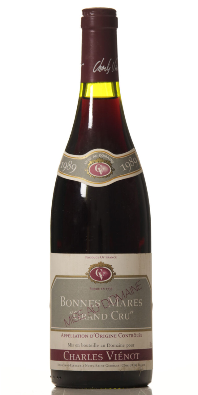 Charles Vienot Bonnes Mares Grand Cru, 1989