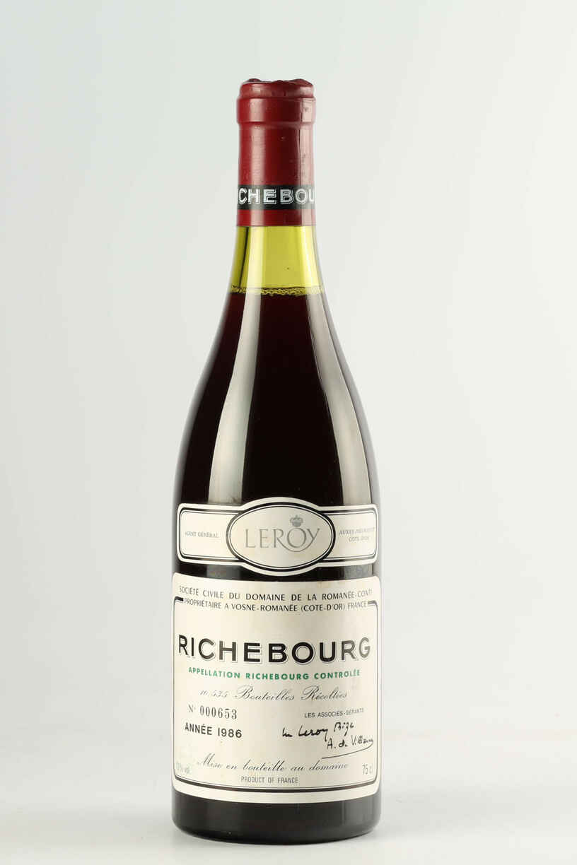 De La Romanee Conti Richebourg Grand Cru 1986