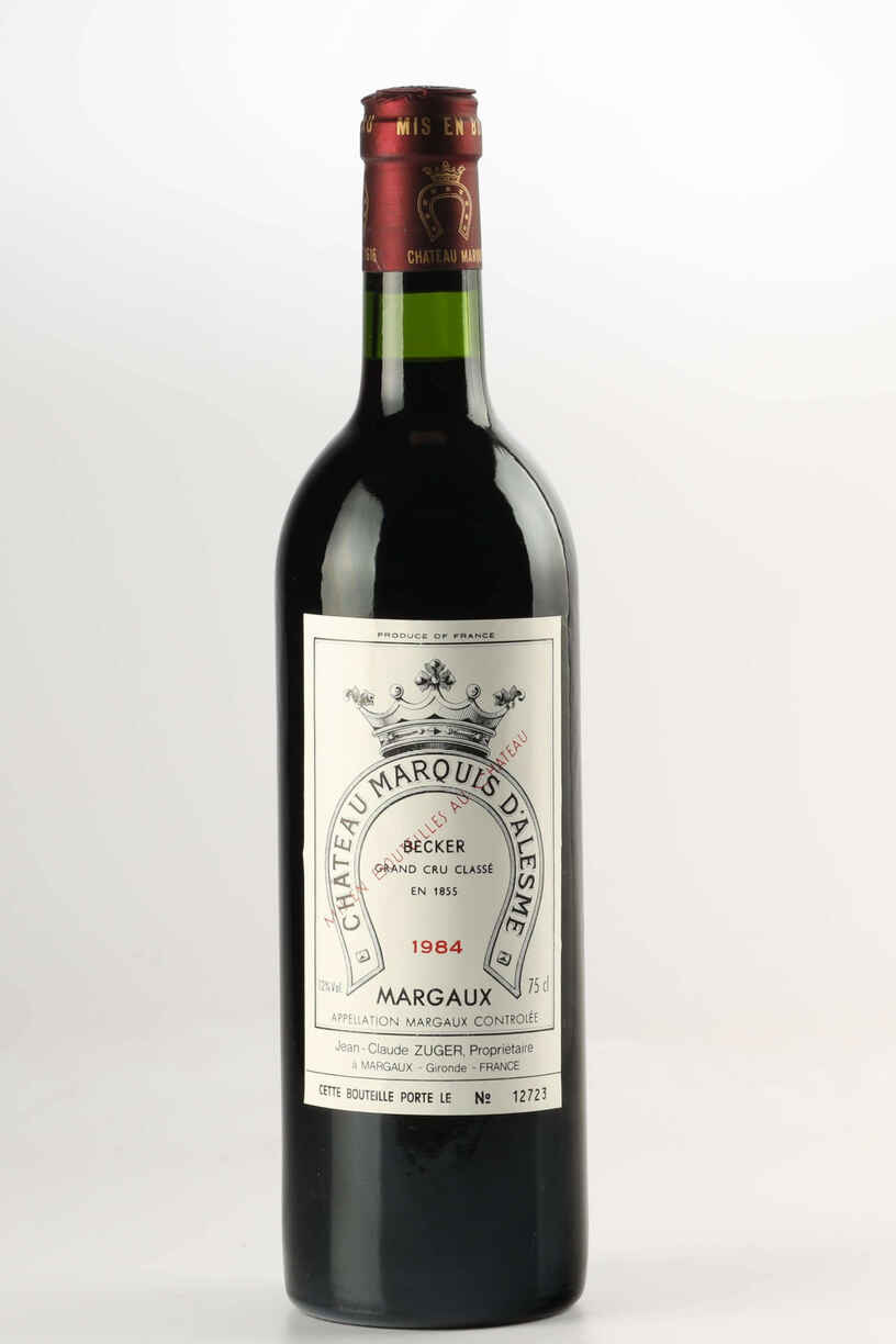 Chateau Marquis D'alesme Becker 1984