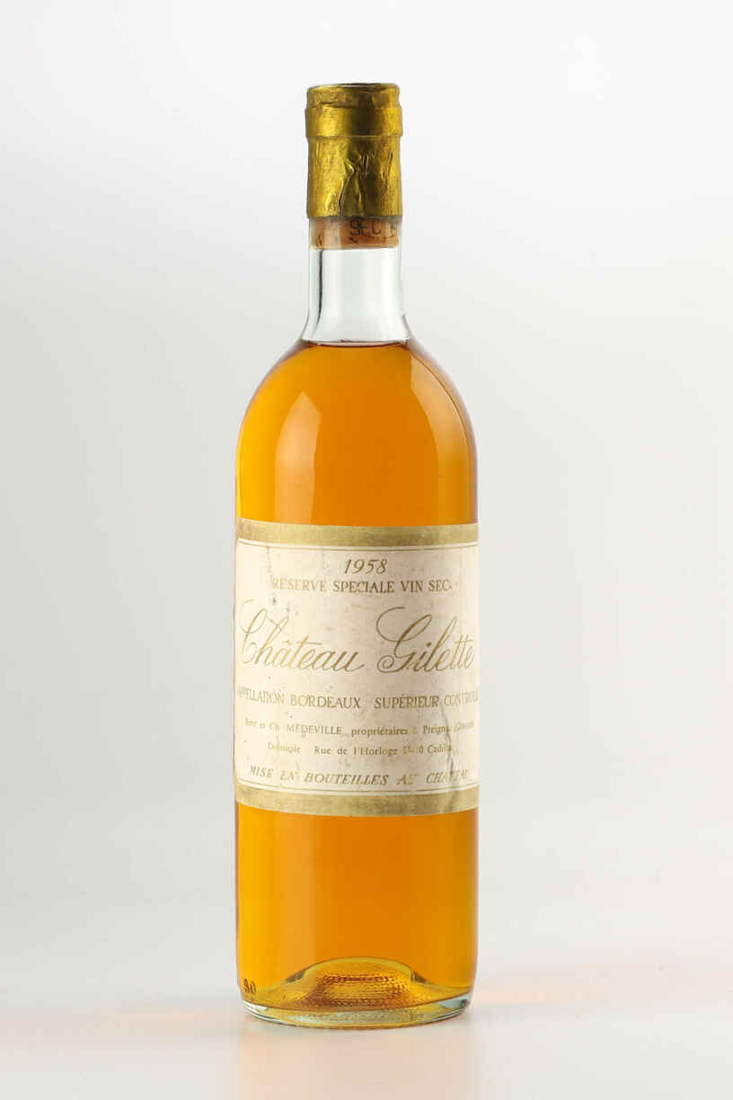 Chateau Gilette Reserve Spéciale Vin Sec 1958