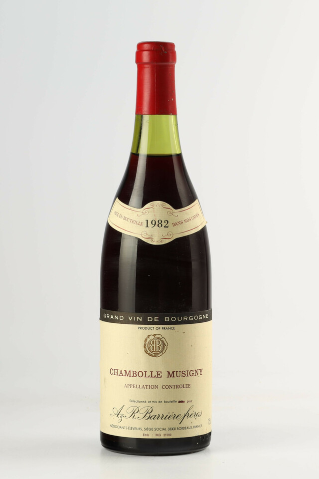Barriere Chambolle Musigny Rouge, 1982