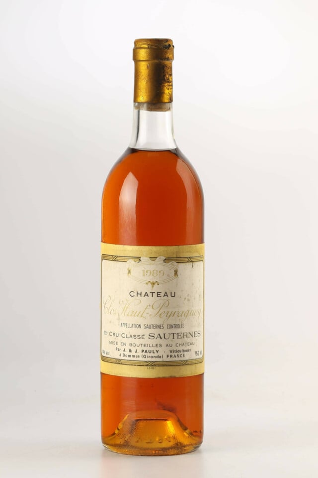 Chateau Clos Haut Peyraguey Clos Haut Peyraguey, 1989