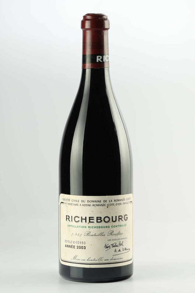 De La Romanee Conti Richebourg Grand Cru, 2003