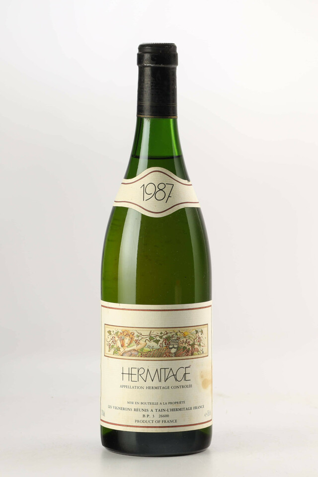 Cave Des Vignerons Reunis Hermitage Blanc, 1987