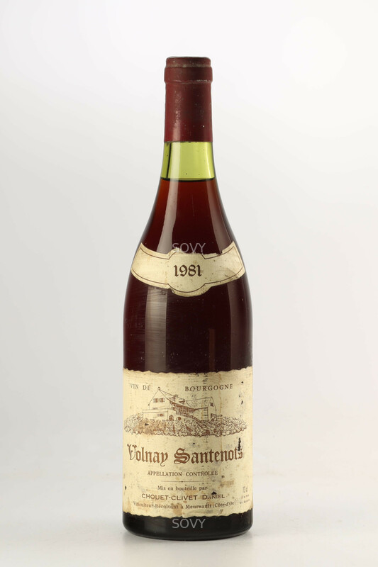 Chouet-clivet Daniel Volnay Les Santenots 1er Cru, 1981