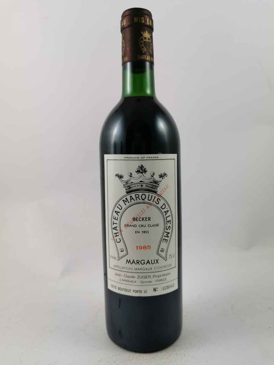 Chateau Marquis D'Alesme Becker 1985