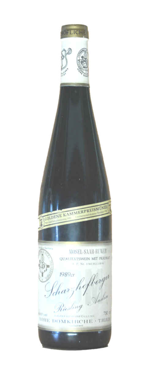 Hohe Domkirche Trier Scharzhofberger Riesling Auslese 1989