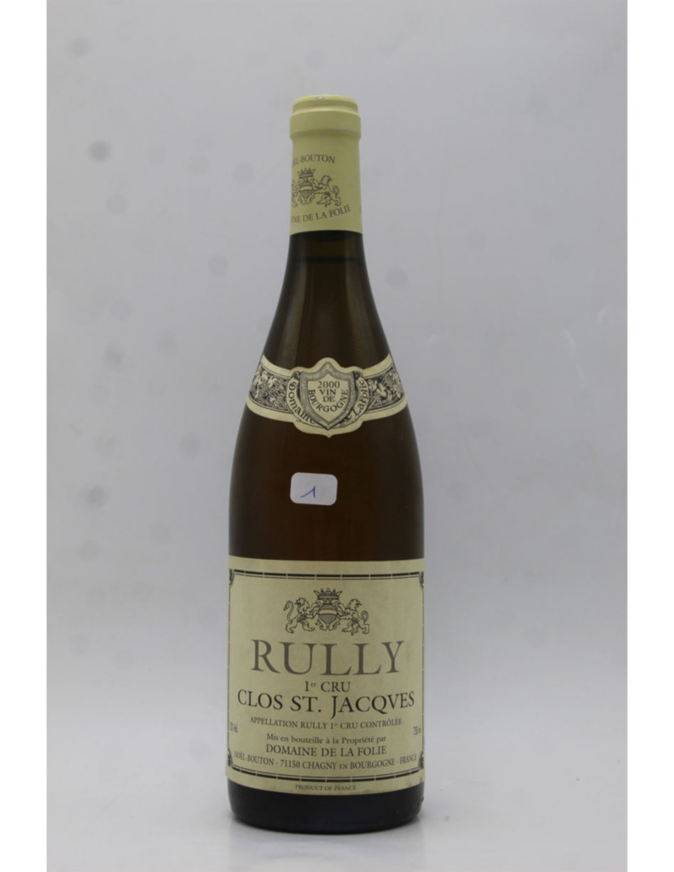 De La Folie Rully Clos Saint Jacques 1er Cru 2000