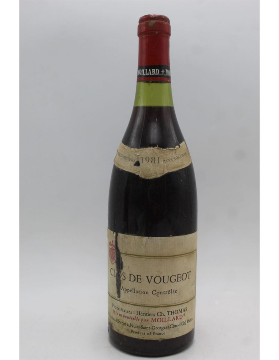 Maison Moillard Clos De Vougeot Grand Cru 1981