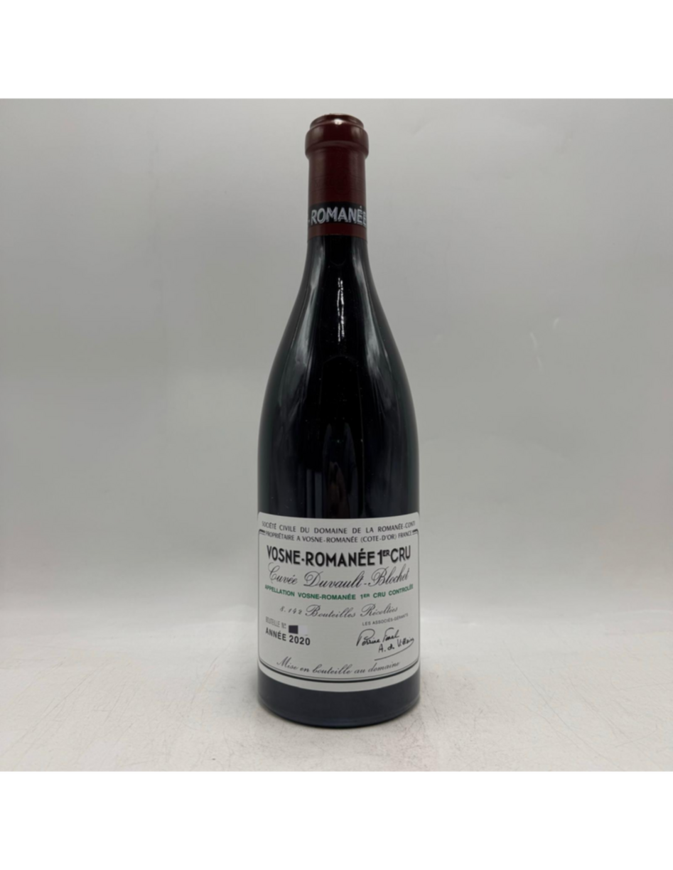 De La Romanee Conti Vosne Romanee Cuvee Duvault Blochet 2020