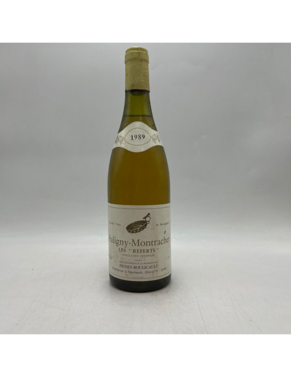 Fichet-boulicaut Les Referts Puligny-montrachet 1er Cru 1989