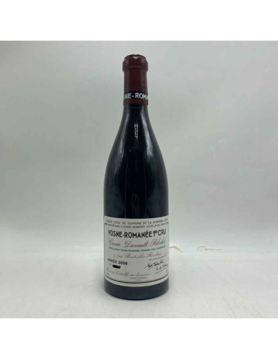 De La Romanee Conti Vosne Romanee Cuvee Duvault Blochet 2008