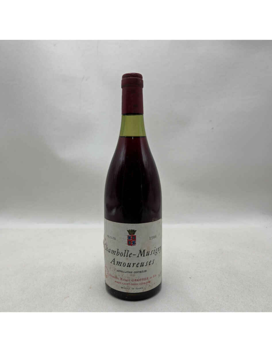 Robert Groffier Chambolle Musigny Les Amoureuses 1er Cru, 1986