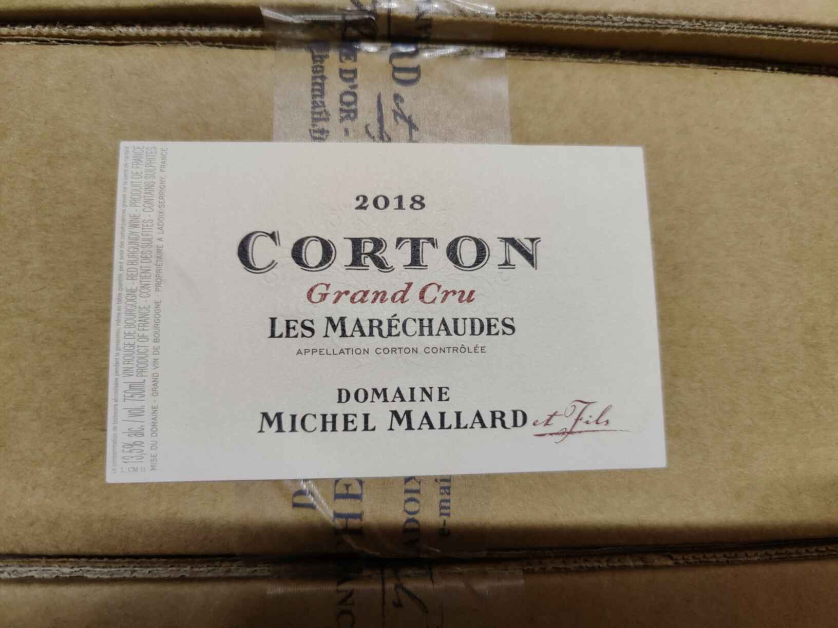 Michel Mallard Corton Les Marechaudes Grand Cru 2018