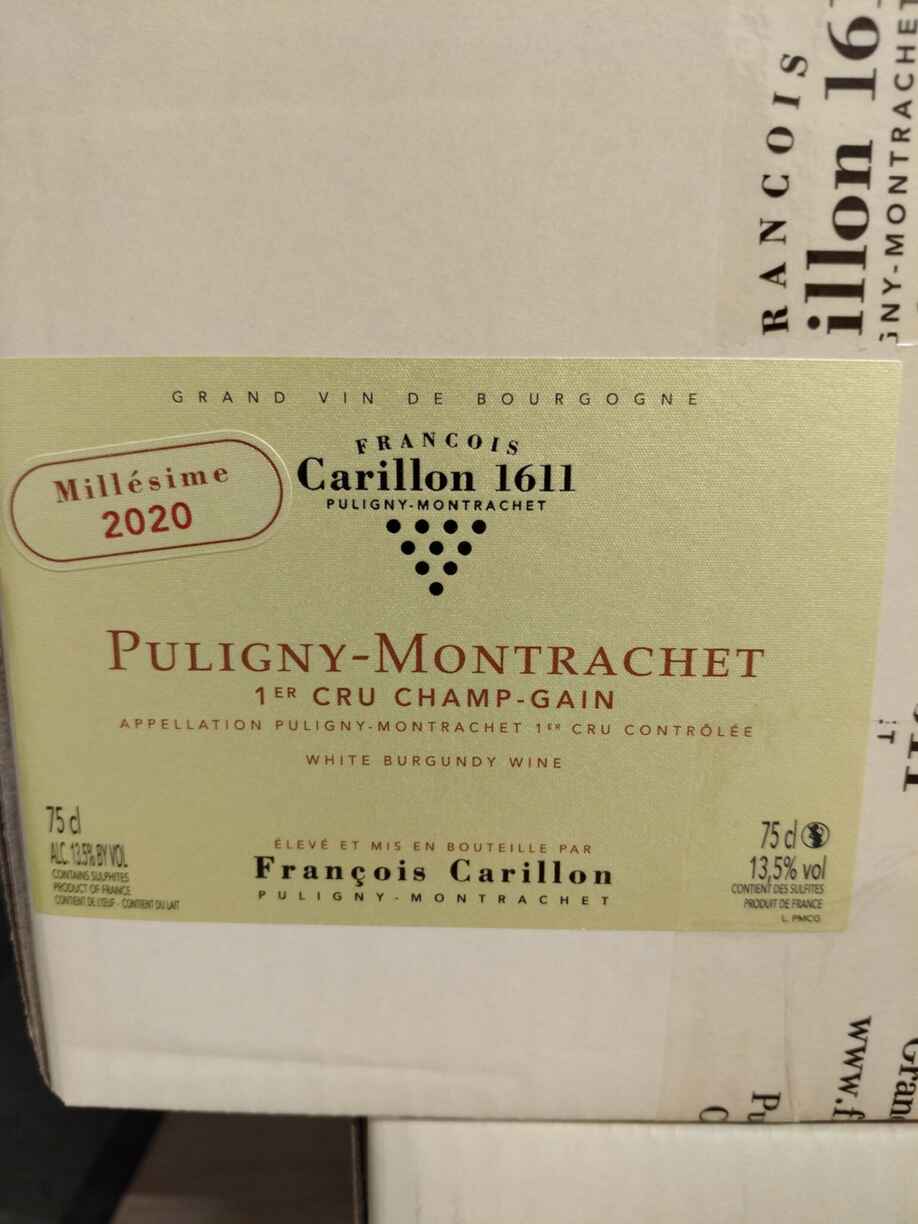 Francois Carillon Puligny Montrachet 1er Cru Les Champs Gain 2020