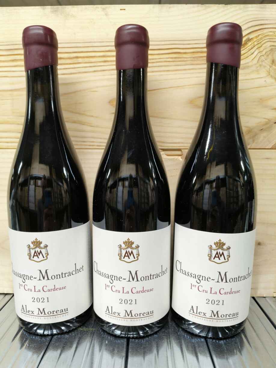 Alex Moreau Chassagne Montrachet La Cardeuse Rouge 1er Cru 2021