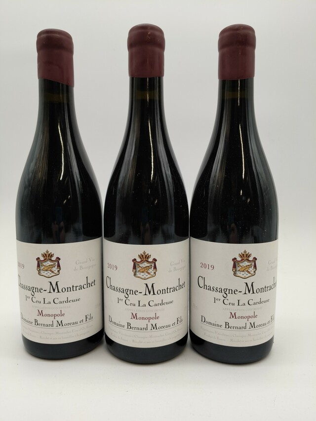 Bernard Moreau Chassagne Montrachet La Cardeuse Rouge 1er Cru, 2019
