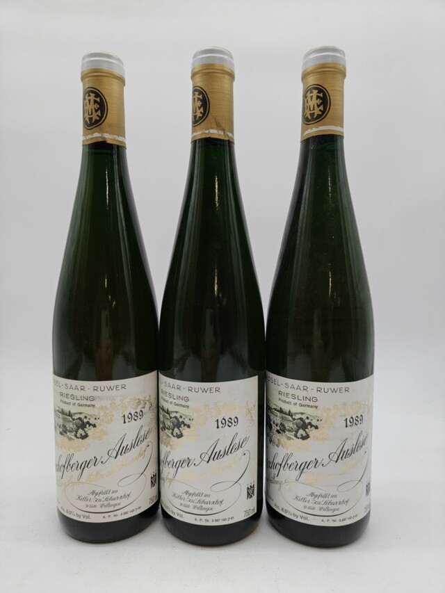 Egon Muller Scharzhofberger Riesling Auslese Goldkapsel, 1989