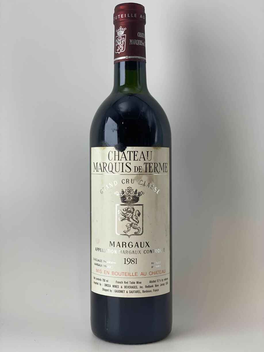 Chateau Marquis De Terme 1981