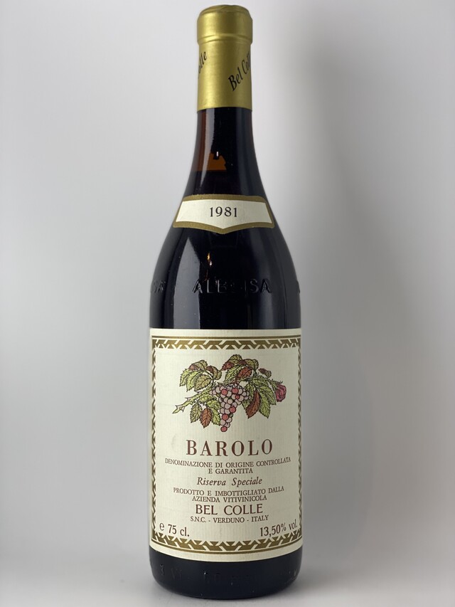 Bel Colle Barolo Riserva Speciale, 1981
