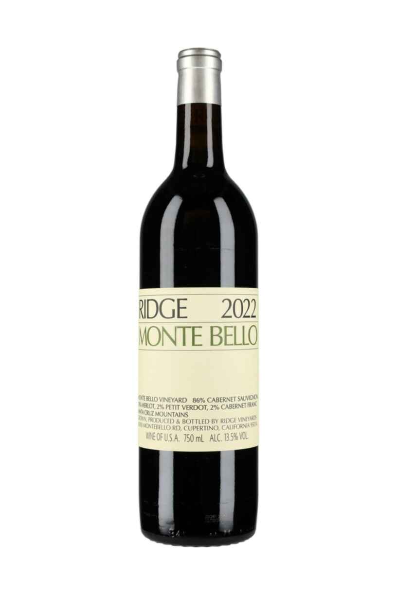 Ridge Vineyards Santa Cruz Mountains Monte Bello, 2022