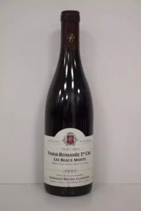 Bruno Clavelier Vosne Romanee Les Beaux Monts 1er Cru 2004