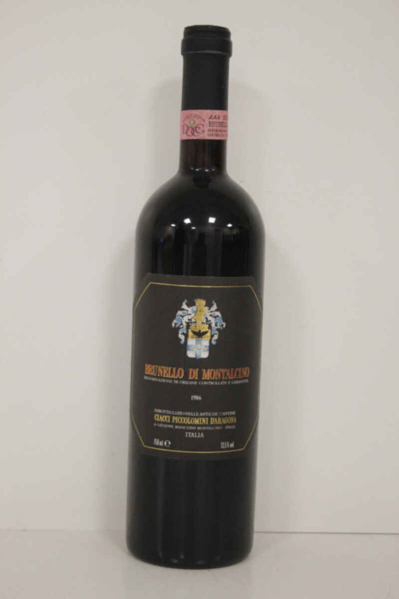 Ciacci Piccolomini D'aragona Brunello Di Montalcino 1986