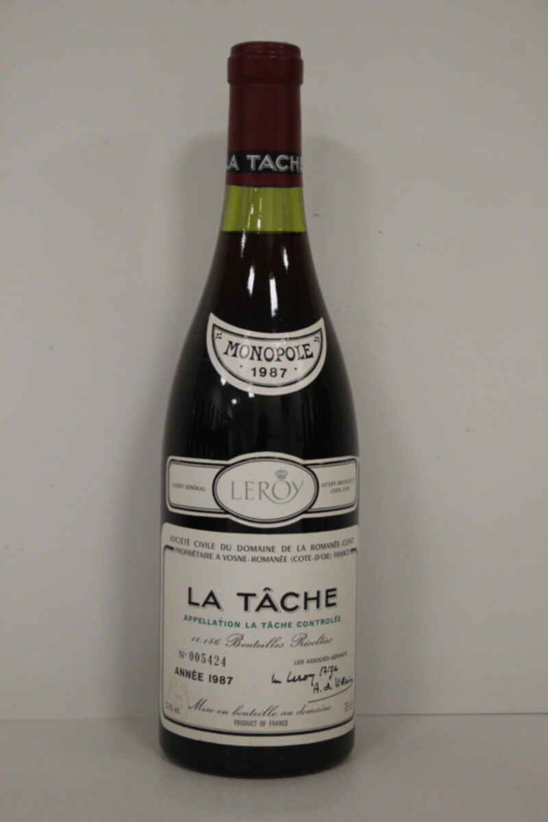 De La Romanee Conti La Tache Grand Cru 1987