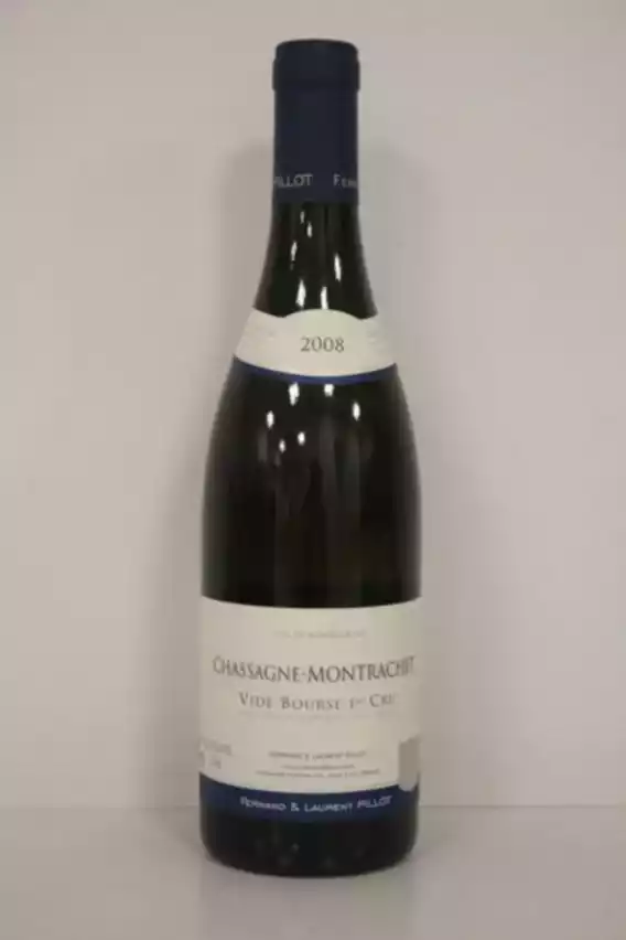 Domaine Pillot Chassagne Montrachet Blanc Vide Bourse 1er Cru 2008