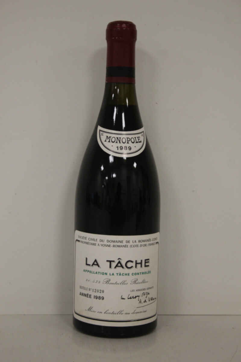 De La Romanee Conti La Tache Grand Cru 1989