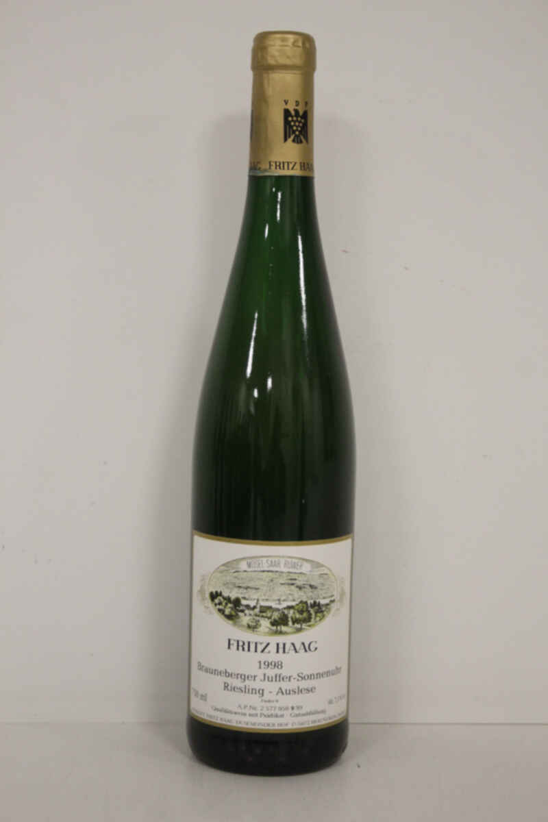 Fritz Haag Brauneberger Juffer-sonnenuhr Riesling Auslese Goldkapsel 1998