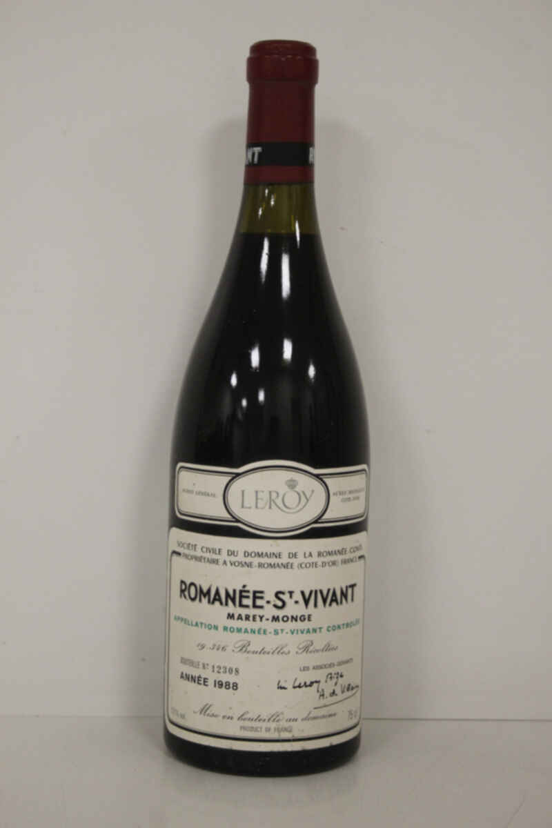 De La Romanee Conti Romanee Saint Vivant Grand Cru 1988