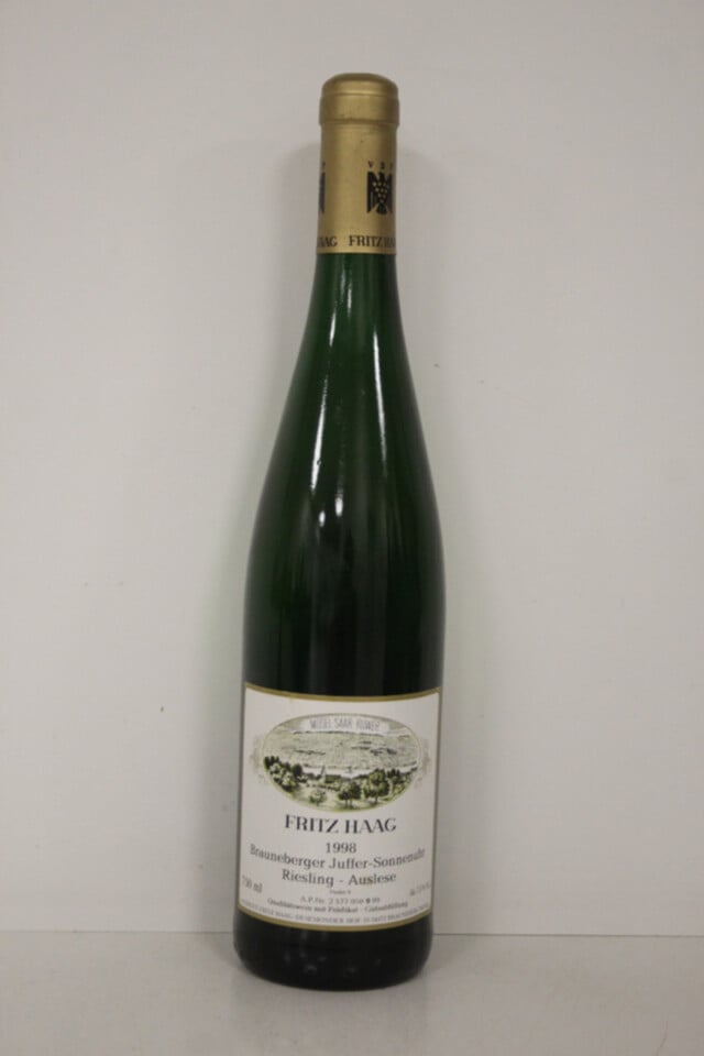 Fritz Haag Riesling Brauneberger Juffer Sonnenuhr Auslese Goldkapsel, 1998
