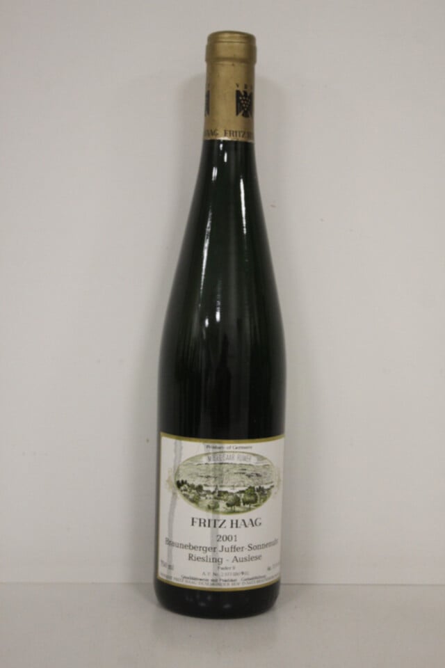 Fritz Haag Riesling Brauneberger Juffer Sonnenuhr Auslese Goldkapsel, 2001