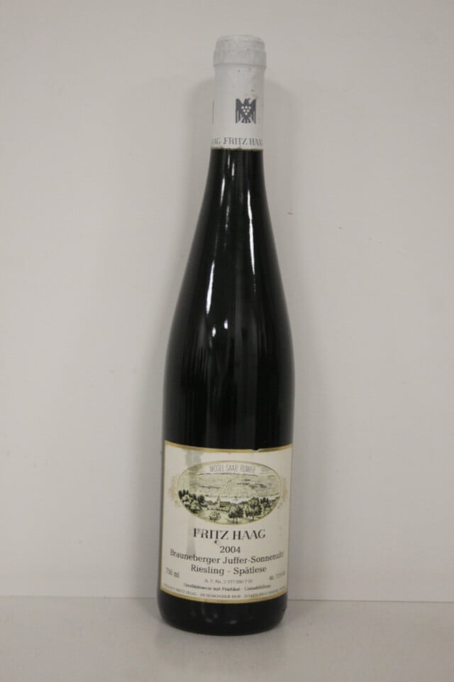 Fritz Haag Brauneberger Juffer Sonnenuhr Riesling Spatlese, 2004