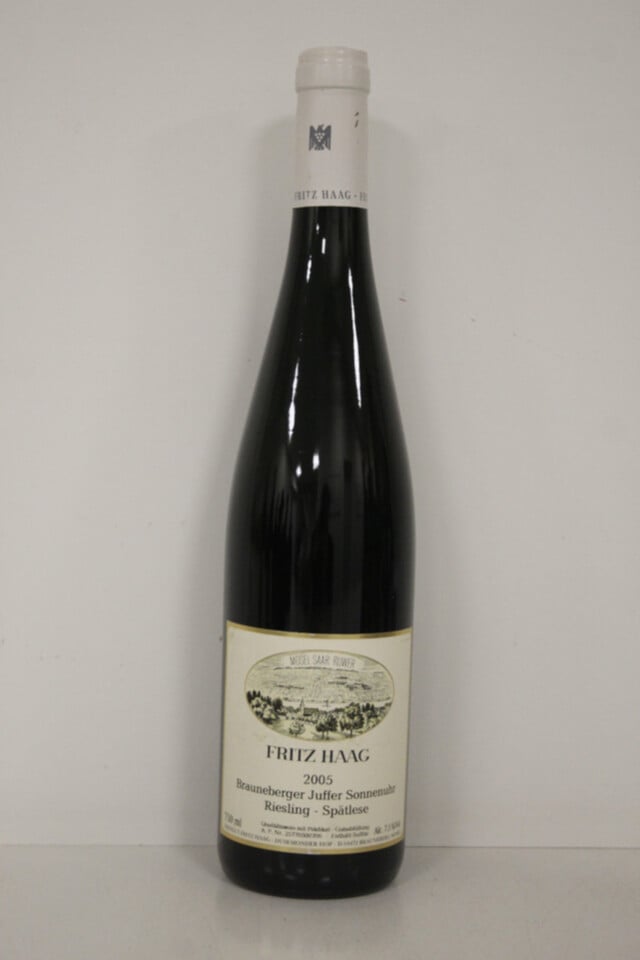 Fritz Haag Brauneberger Juffer Sonnenuhr Riesling Spatlese, 2005