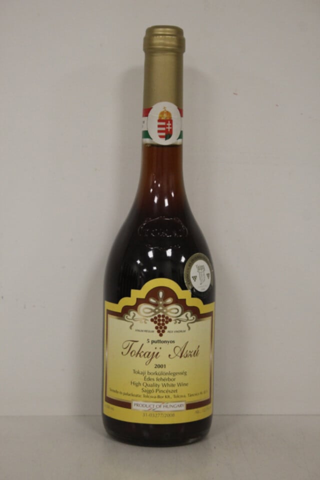 Tolcsva Bor Tokaji Aszu 5 Puttonoys, 2001