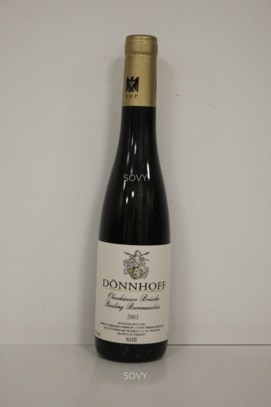 Dönnhoff Riesling Oberhäuser Brücke Beerenauslese, 2003