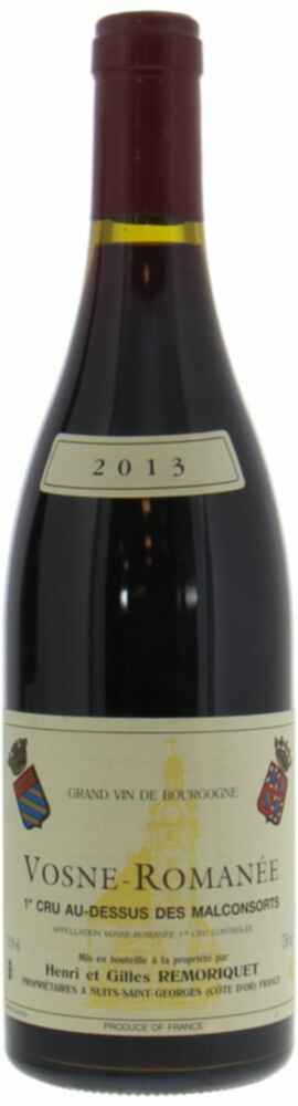 Henri Et Gilles Remoriquet Vosne Romanée Aux Dessus Des Malconsorts 1er Cru 2013