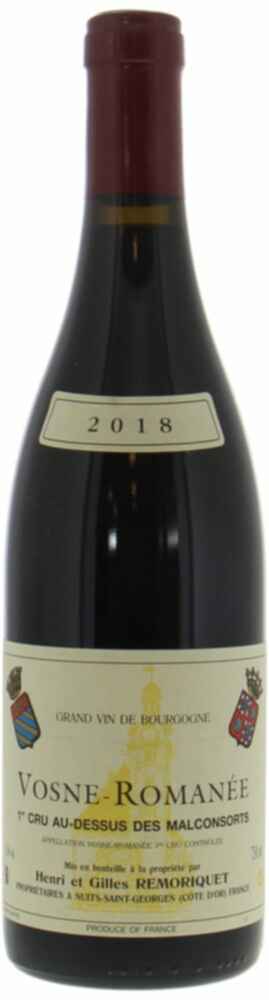 Henri Et Gilles Remoriquet Vosne Romanée Aux Dessus Des Malconsorts 1er Cru 2018
