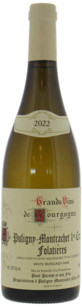 Paul Pernot Puligny Montrachet Les Folatieres 1er Cru 2022