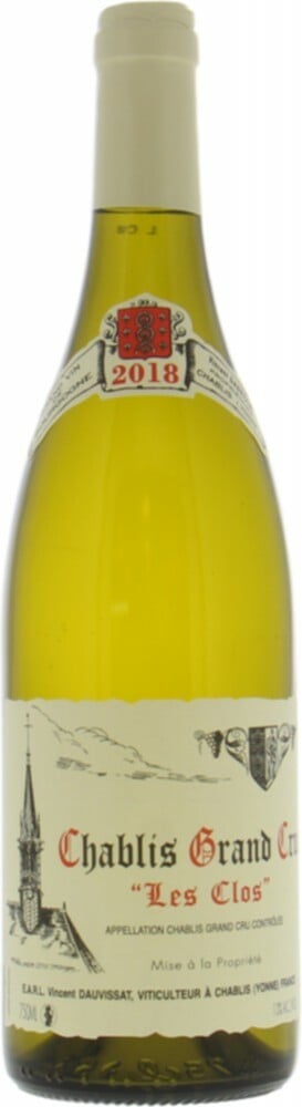 Vincent Dauvissat Chablis Les Clos Grand Cru, 2018