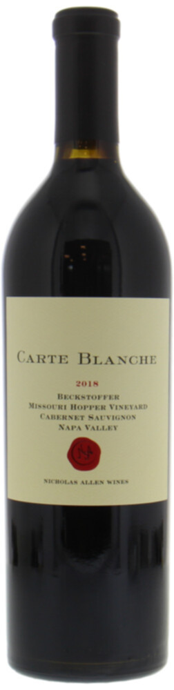 Carte Blanche Cabernet Sauvignon Beckstoffer Missouri Hopper Vineyard, 2018