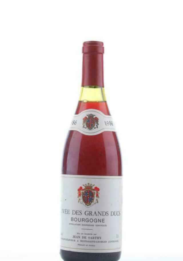 Jean De Sarthy Bourgogne Rouge Cuvee Des Grands Ducs 1986