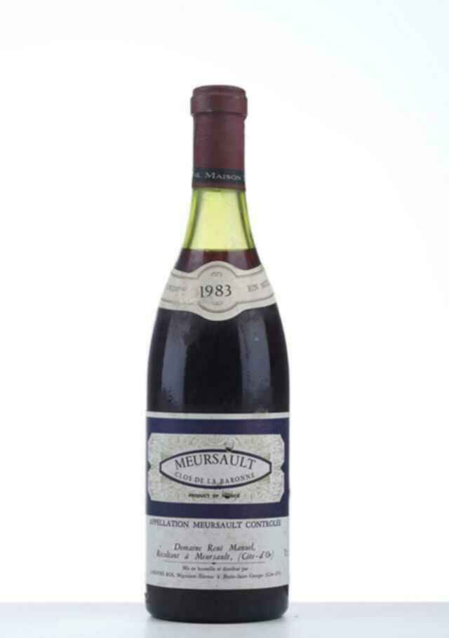 Rene Manuel Meursault Rouge Clos De La Baronne 1983