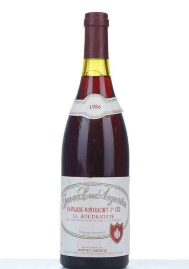 Jean Luc Aegerter Chassagne Montrachet Rouge La Boudriotte 1986