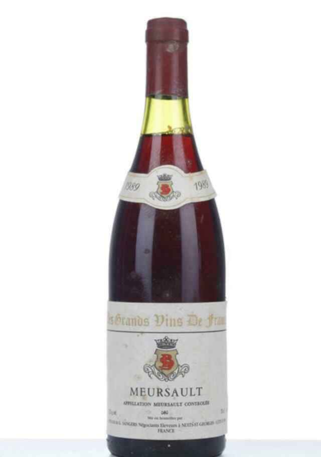 A. Benadi Et G.sangers Meursault Rouge 1989