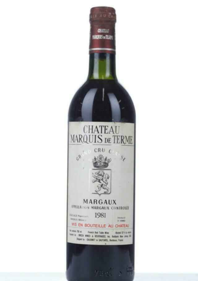 Chateau Marquis De Terme 1981