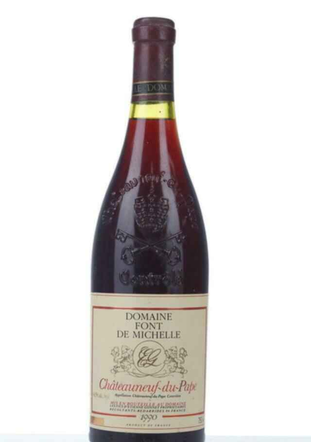 Font De Michelle Chateauneuf Du Pape 1990