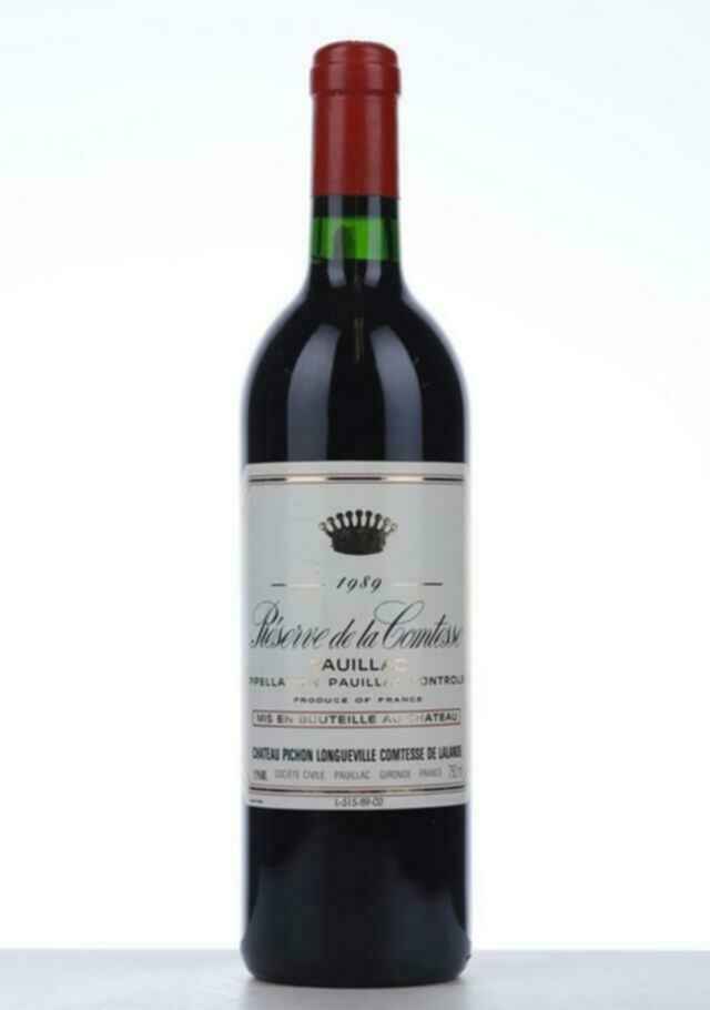 Chateau Pichon Lalande Reserve De La Comtesse 1989